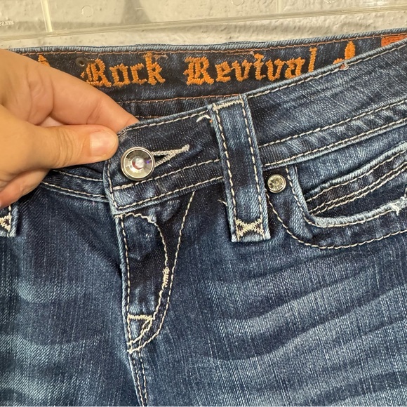 Rock Revival Elena straight leg Jean dark wash size 26 - Picture 6 of 8